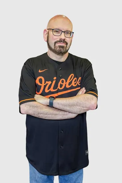 DJ Lou Paris performing, vertical portrait