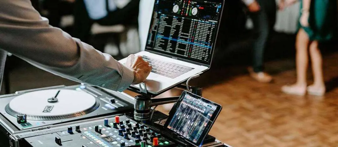 DJing a wedding at Diamond Mills